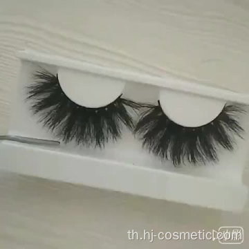 ฉลากส่วนตัว 3D Faux Mink Eyelashes ขนตาปลอม 3D Mink ขนตาปลอม